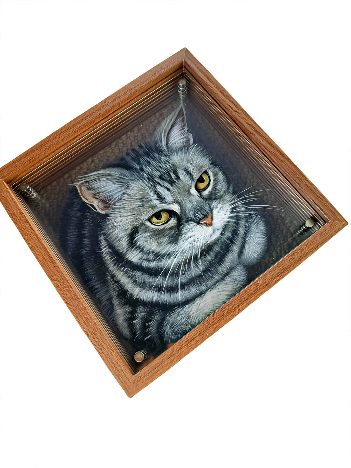 Custom Pet Portrait 3D Glass Painting